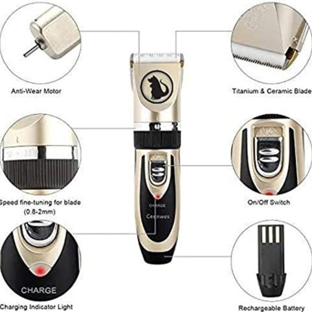 Dog Grooming Clippers Set with Storage Case - Picture 5 of 6